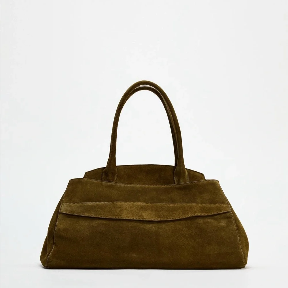 NWT Limited Edition Zara Suede leather bag - Picture 6 of 13
